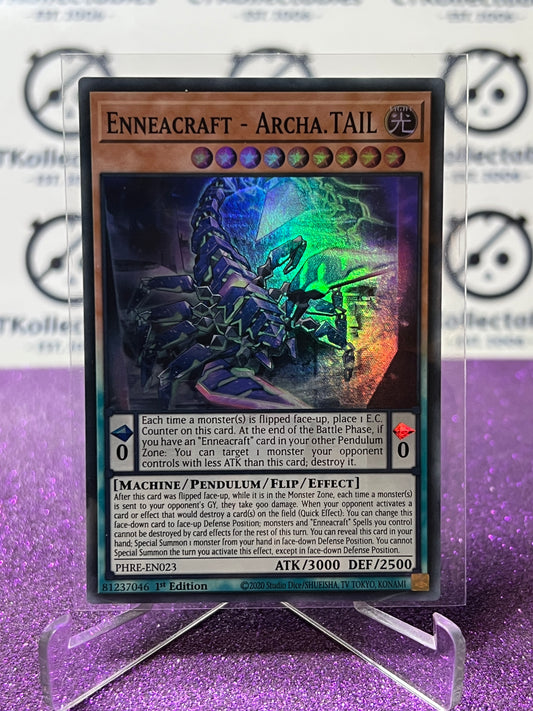 YU-GI-OH! PHANTOM REVENGE ENNEACRAFT - ARCHA.TAIL # PHRE- EN023 1ST EDITION FOIL CARD