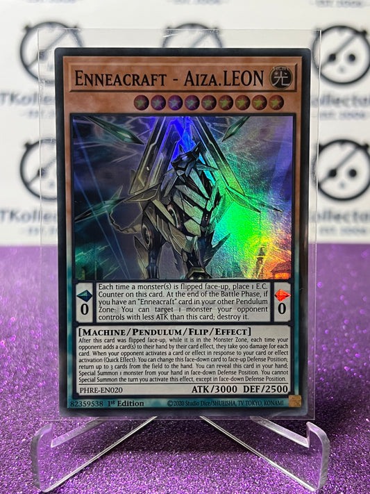 YU-GI-OH! PHANTOM REVENGE ENNEACRAFT - AIZA.LEON # PHRE- EN020 1ST EDITION FOIL CARD