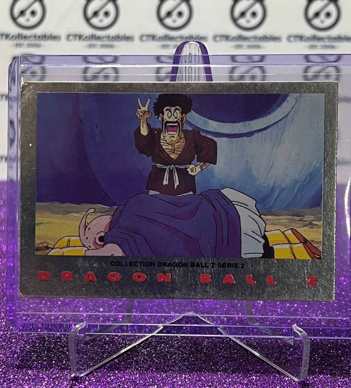 1989 DRAGON BALL Z MR. BOO Y EL SR. SATAN # 46  GAME WORN SILVER SERIE 2 DRAGONBALL CARD