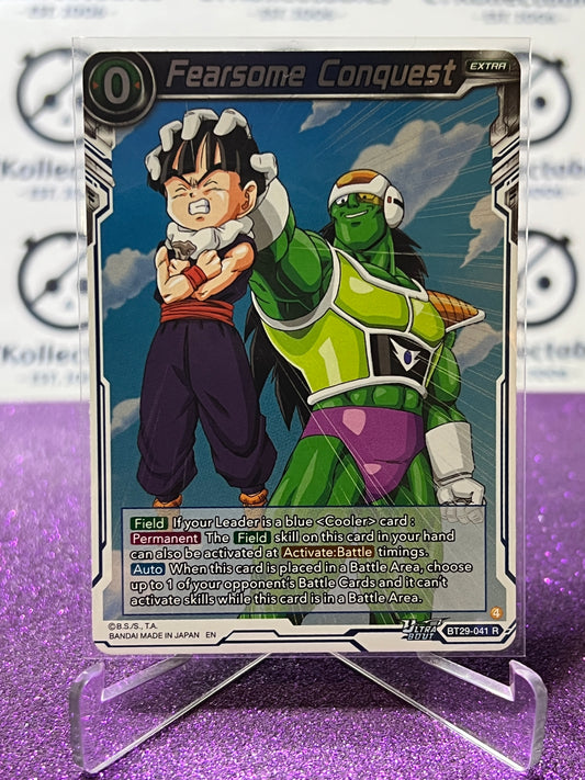 DRAGON BALL SUPER FEARSOME RIVALS FEARSOME CONQUEST # BT29-041 R FOIL GAME CARD 2026