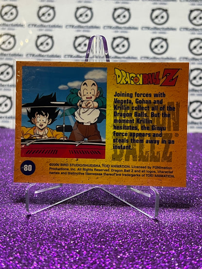 2000 DRAGON BALL Z VEGETA, GOHAN, KRILLIN # 80 ARCHIVE EDITION HOLO FOIL CARD