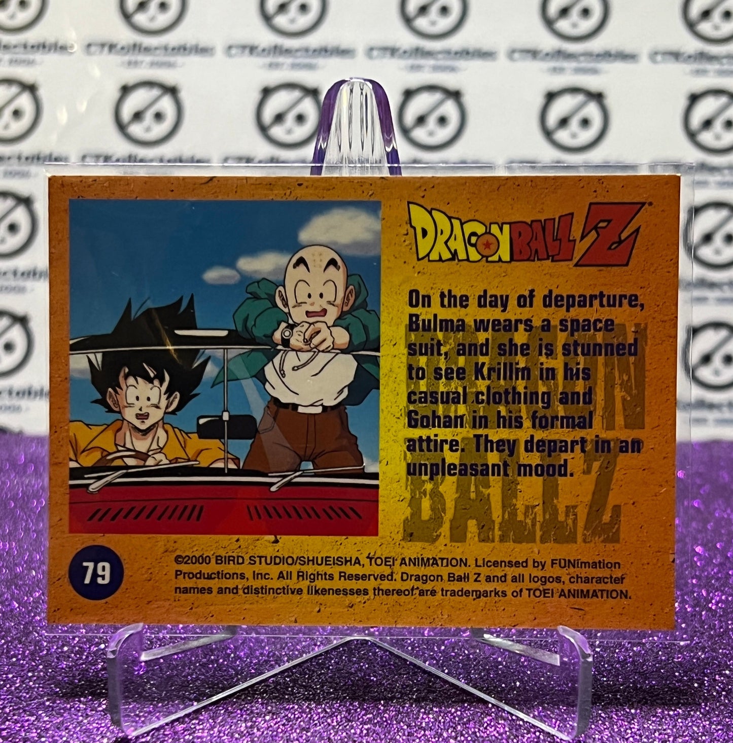 2000 DRAGON BALL Z  # 79 DAY OF DEPARTURE HOLOCHROME ARCHIVE EDITION  FOIL CARD