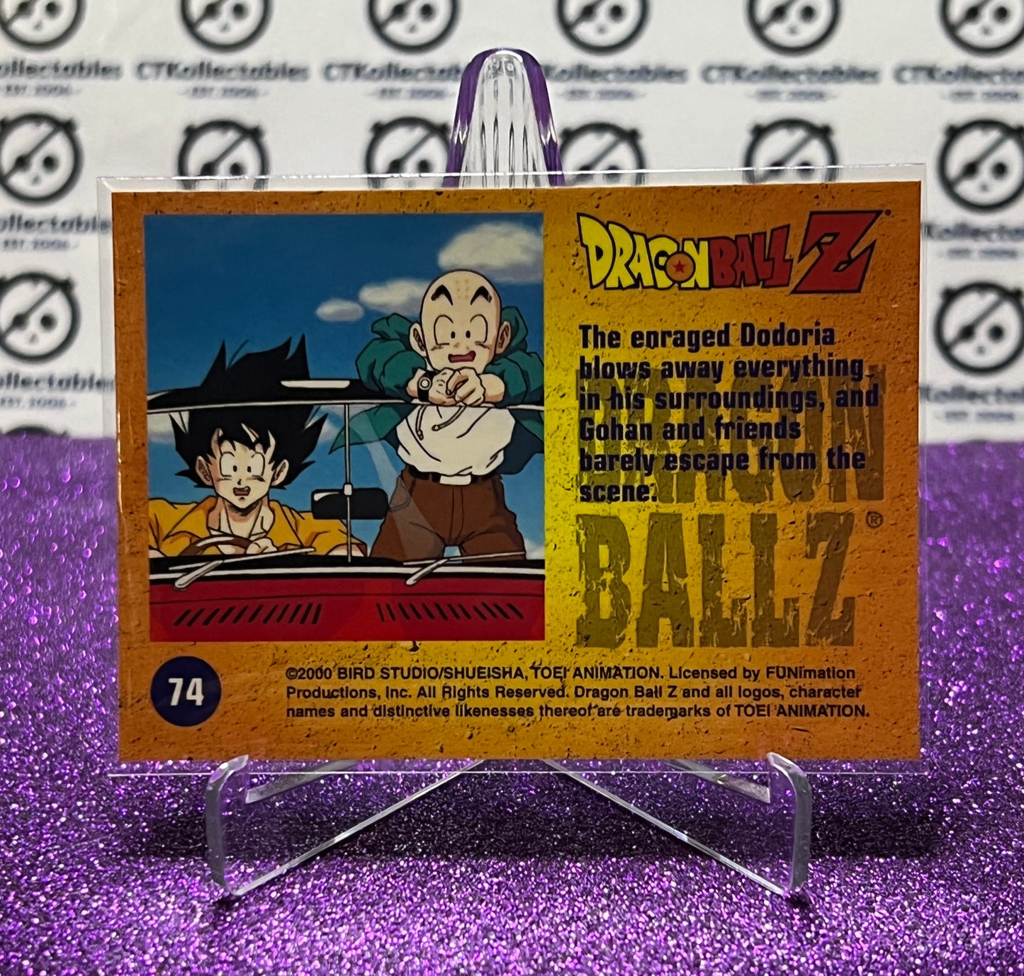 2000 DRAGON BALL Z  # 74  ENRAGED DODORIA HOLOCHROME ARCHIVE EDITION  FOIL CARD