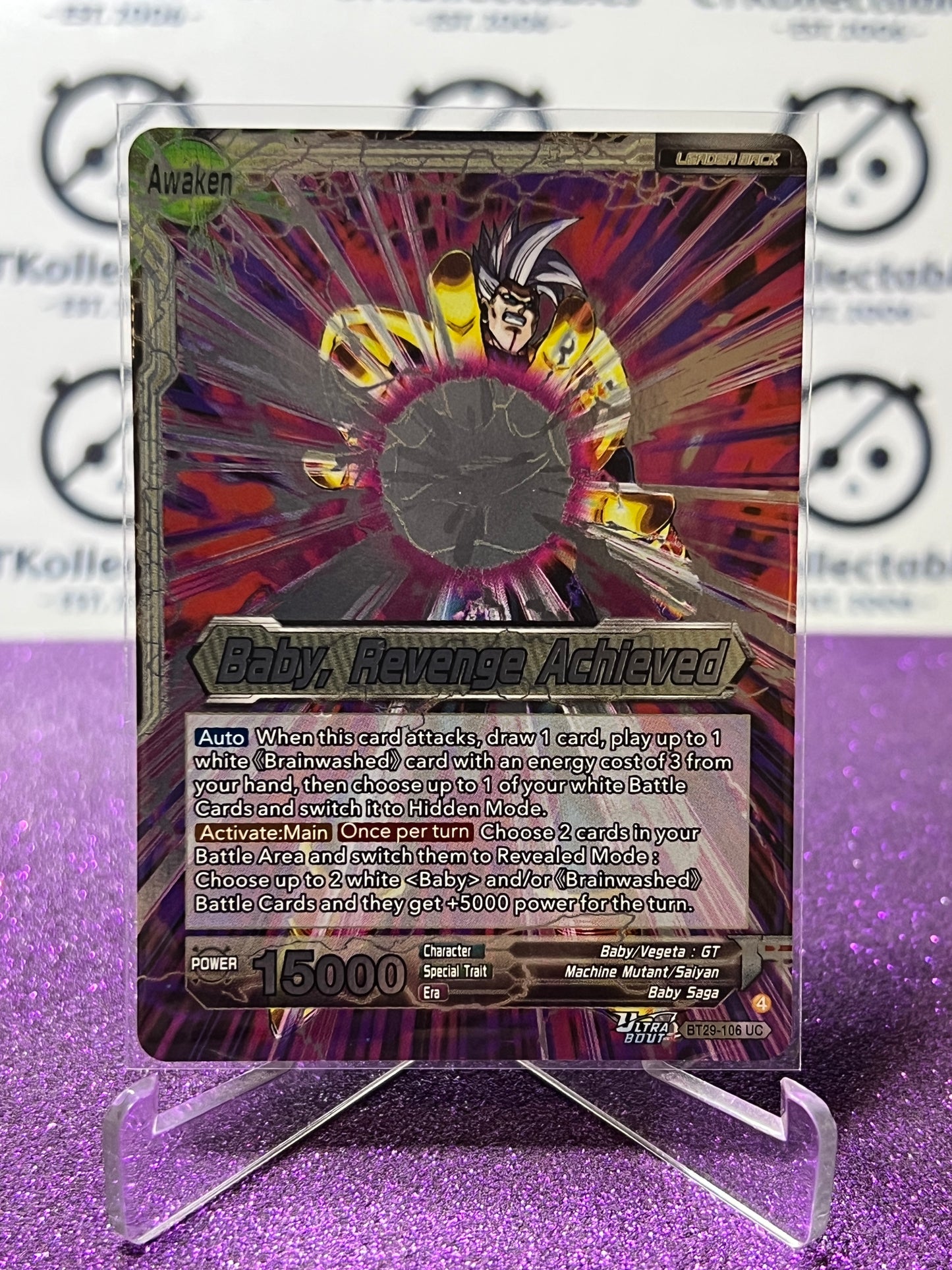 DRAGON BALL SUPER FEARSOME RIVALS BABY # BT29-106 UC FLIP GAME CARD 2026