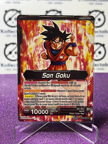 DRAGON BALL SUPER FEARSOME RIVALS SON GOKU # BT29-085 UC FLIP GAME CARD 2026