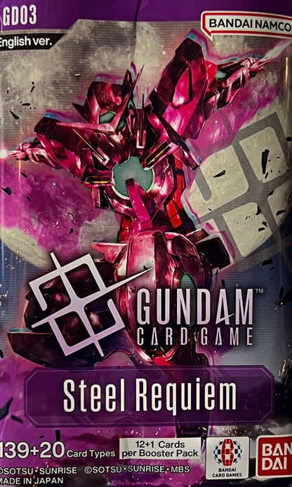 GUNDAM STEEL REQUIEM MIKAZUKI AUGUS # SP ST05-010 C+ ENGLISH FOIL GAME CARD