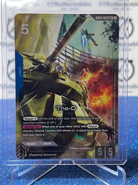 GUNDAM STEEL REQUIEM THE-O # GD03-002 LR+ ALT ART ENGLISH FOIL GAME CARD
