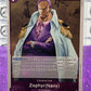 2024 ONE PIECE ZEPHYR (NAVY) # OP06-074 RARE  WINGS OF THE CAPTAIN GAME CARD