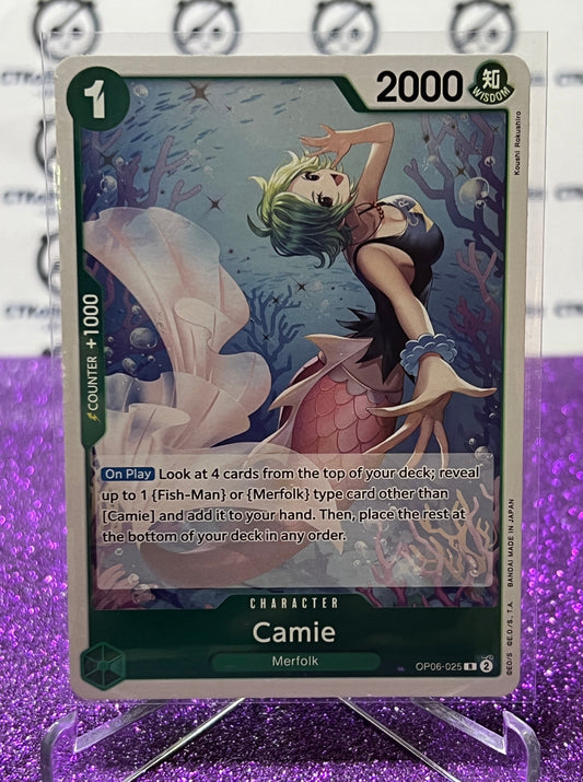 2024 ONE PIECE CAMIE # OP06-025 RARE FOIL WINGS OF THE CAPTAIN  GAME CARD