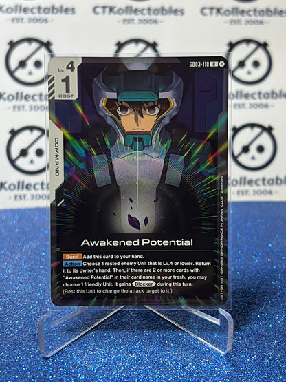GUNDAM STEEL REQUIEM AWAKENED POTENTIAL # GD03-118 R ENGLISH FOIL GAME CARD