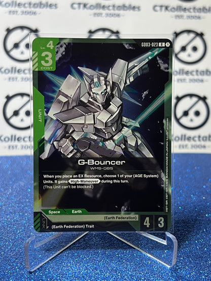 GUNDAM STEEL REQUIEM G-BOUNCER # GD03-023 R ENGLISH FOIL GAME CARD