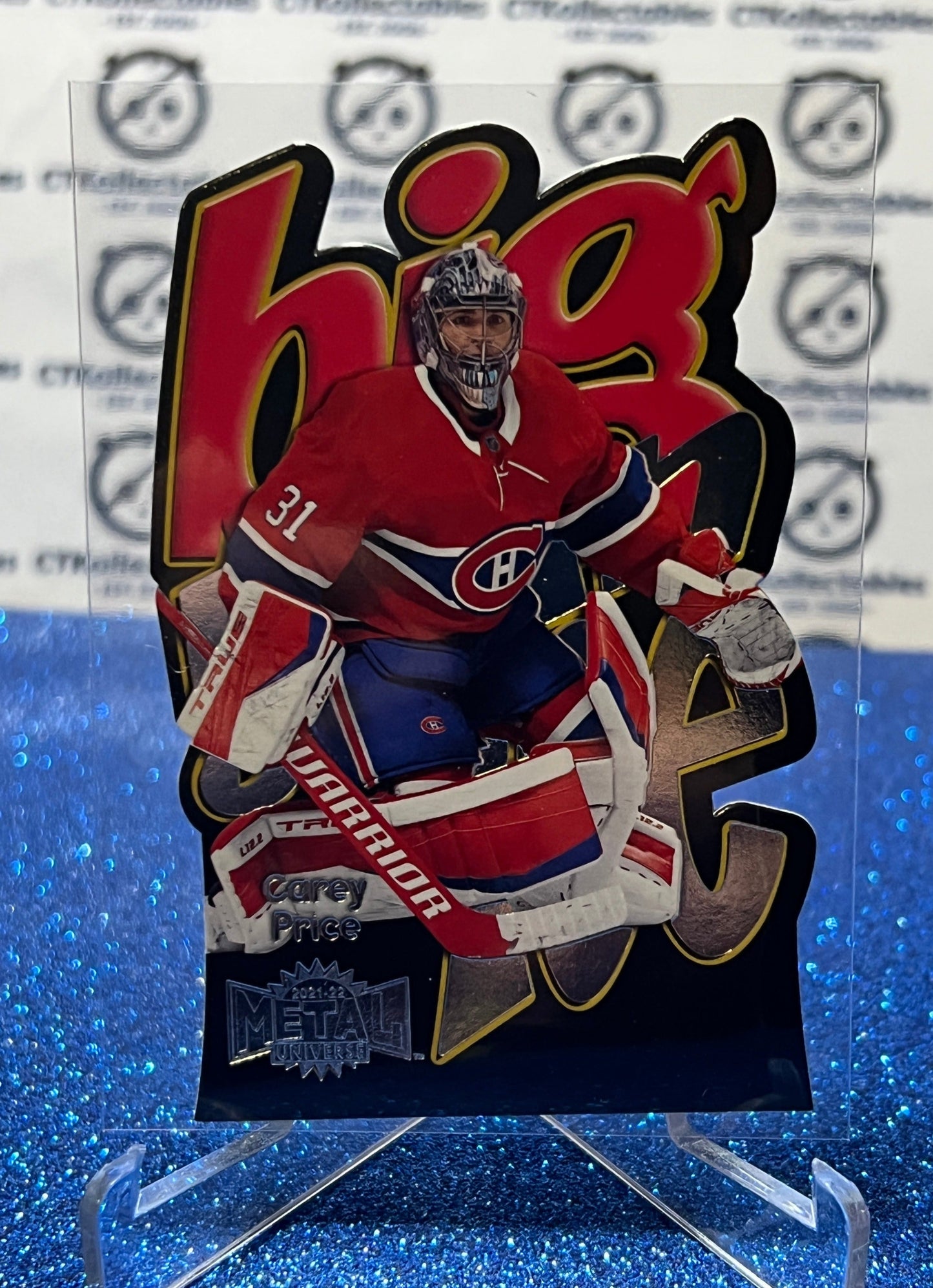 2021-22 SKYBOX METAL CAREY PRICE # IC-10 ICE CARVINGS MONTREAL CANADIENS NHL HOCKEY CARD