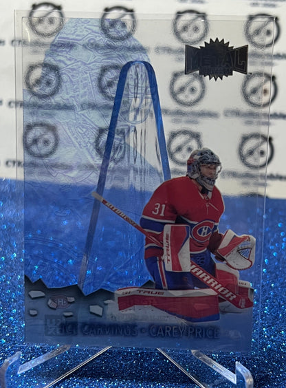 2021-22 SKYBOX METAL CAREY PRICE # IC-10 ICE CARVINGS  MONTREAL CANADIENS NHL HOCKEY CARD