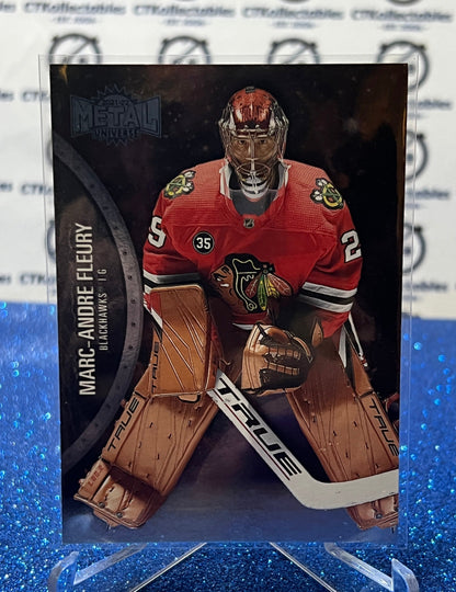 2021-22 SKYBOX METAL MARC-ANDRE FLEURY # 90 CHICAGO BLACKHAWKS NHL HOCKEY CARD