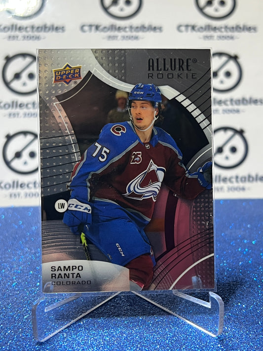 2021-22 UPPER DECK ALLURE SAMPO RANTA  # 141 RC COLORADO AVALANCHE  NHL HOCKEY TRADING CARD