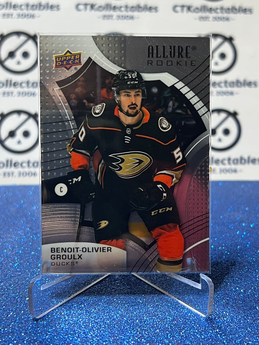 2021-22 UPPER DECK ALLURE BENOIT-OLIVIER GRDULX # 104 ROOKIE ANAHEIM DUCKS NHL HOCKEY CARD