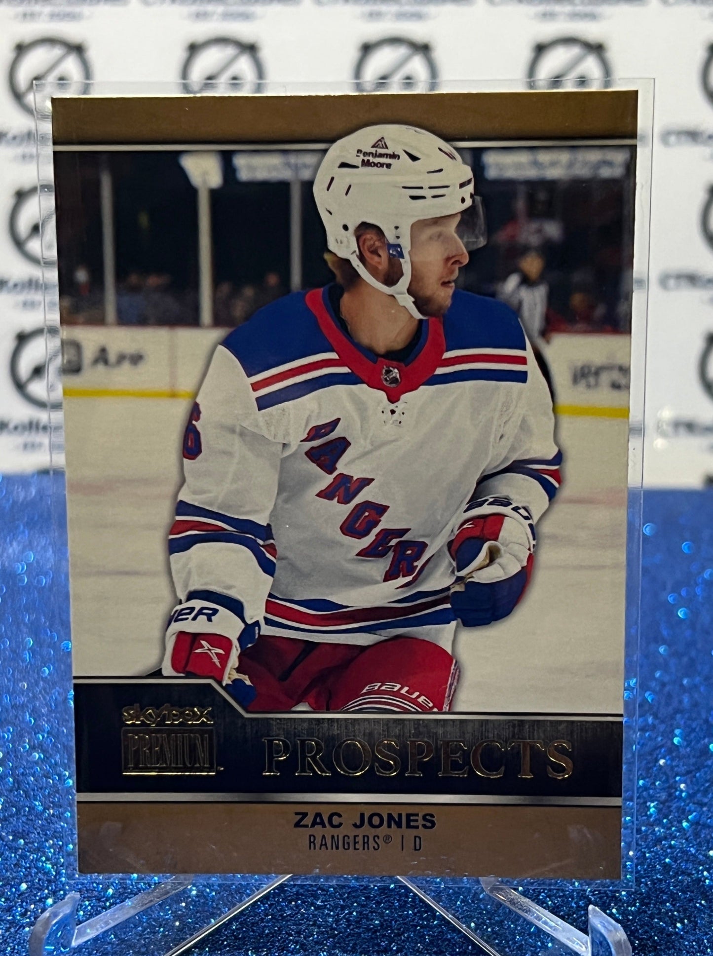 2021-22 SKYBOX METAL ZAC JONES # PP-38 PROSPECTS RC NEW YORK RANGERS NHL HOCKEY CARD