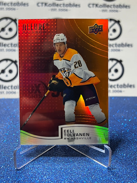2021-22 UPPER DECK ALLURE EELI TOLVANEN # R-57 RAINBOW  NASHVILLE PREDATORS NHL HOCKEY TRADING CARD