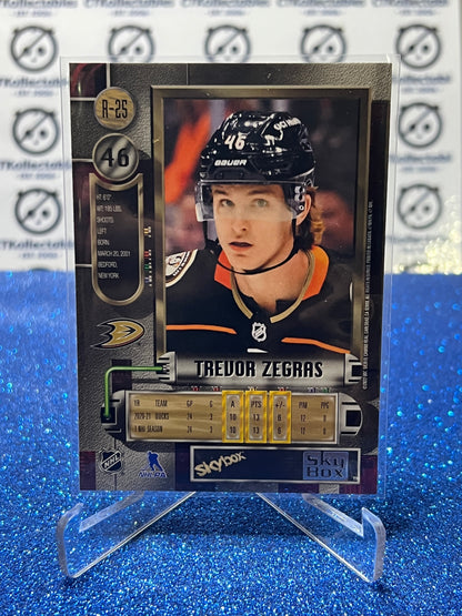 2021-22 SKYBOX METAL TREVOR ZEGRAS # R-25 ANAHEIM  DUCKS NHL HOCKEY CARD