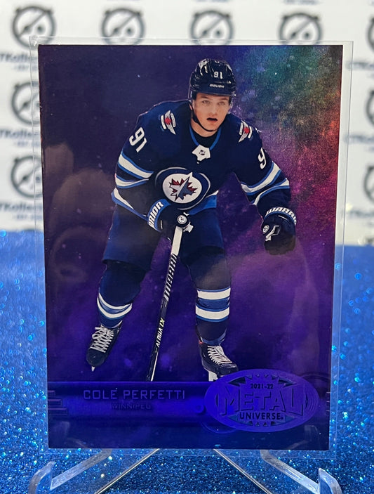 2021-22 SKYBOX METAL COLE PERFETTI # R-24 WINNIPEG JETS /199 NHL HOCKEY CARD