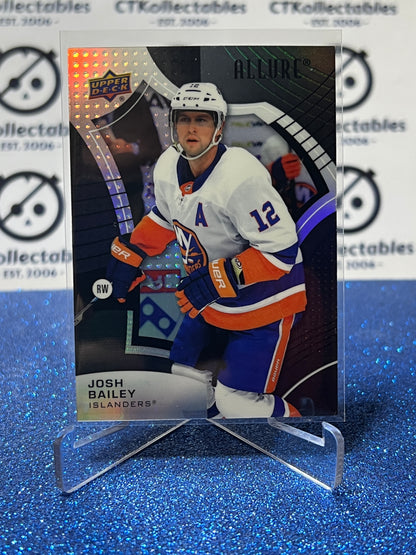 2021-22 UPPER DECK ALLURE JOSH BAILEY  # 49 BLACK RAINBOW NY ISLANDERS HOCKEY CARD