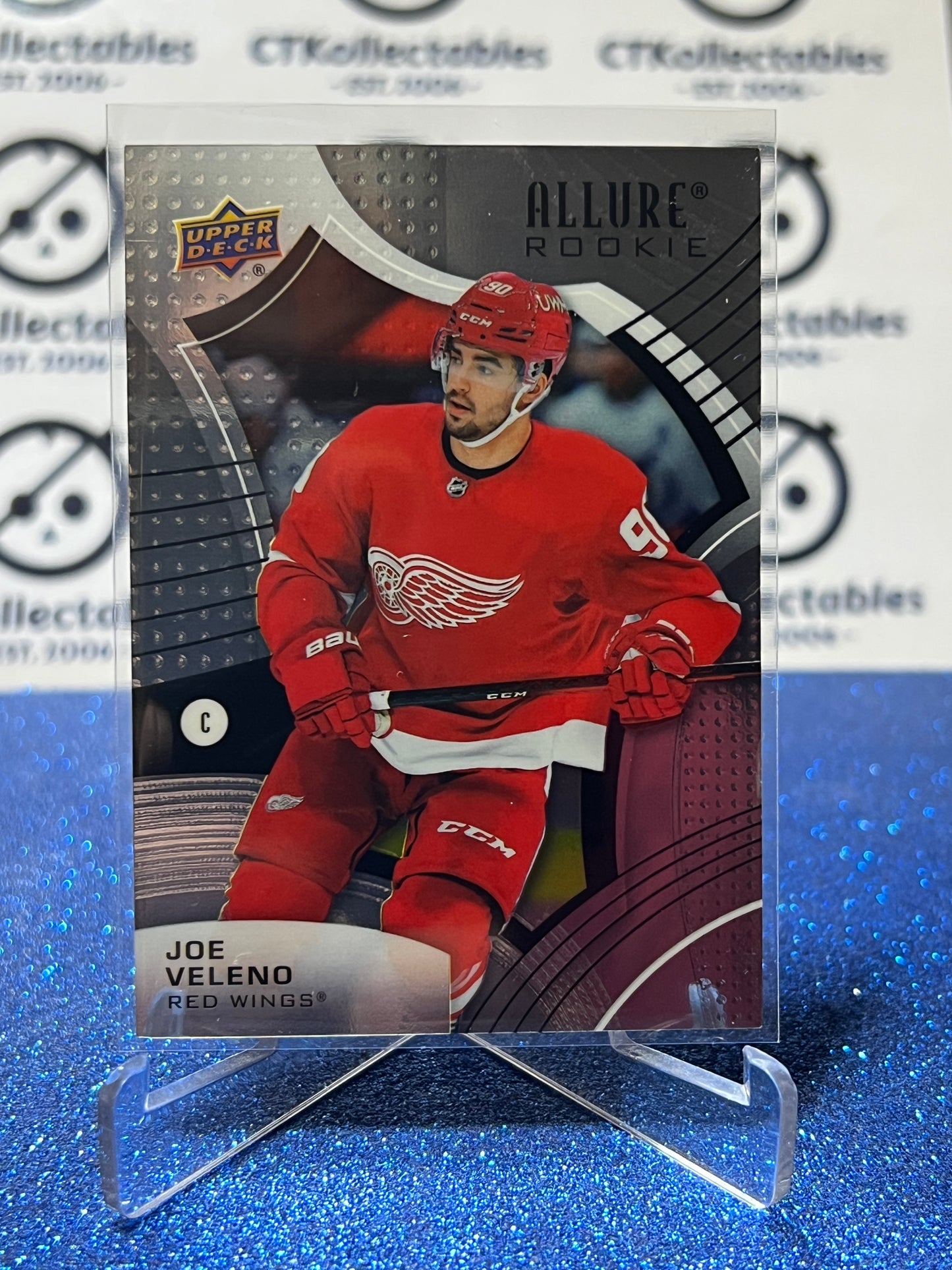 2021-22 UPPER DECK ALLURE JOE VELEND # 131 ROOKIE DETROIT RED WINGS NHL HOCKEY CARD