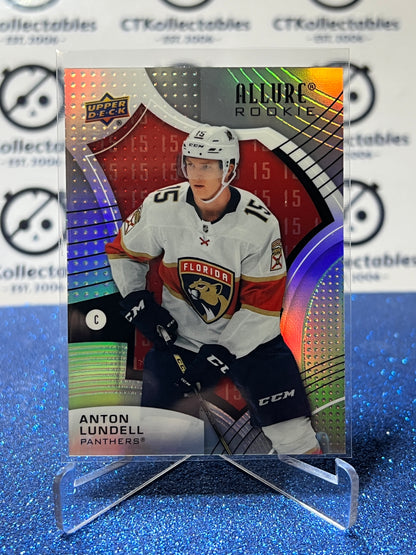 2021-22 UPPER DECK ALLURE ANTON LUNDELL # 105 ROOKIE /199 FLORIDA PANTHERS HOCKEY CARD