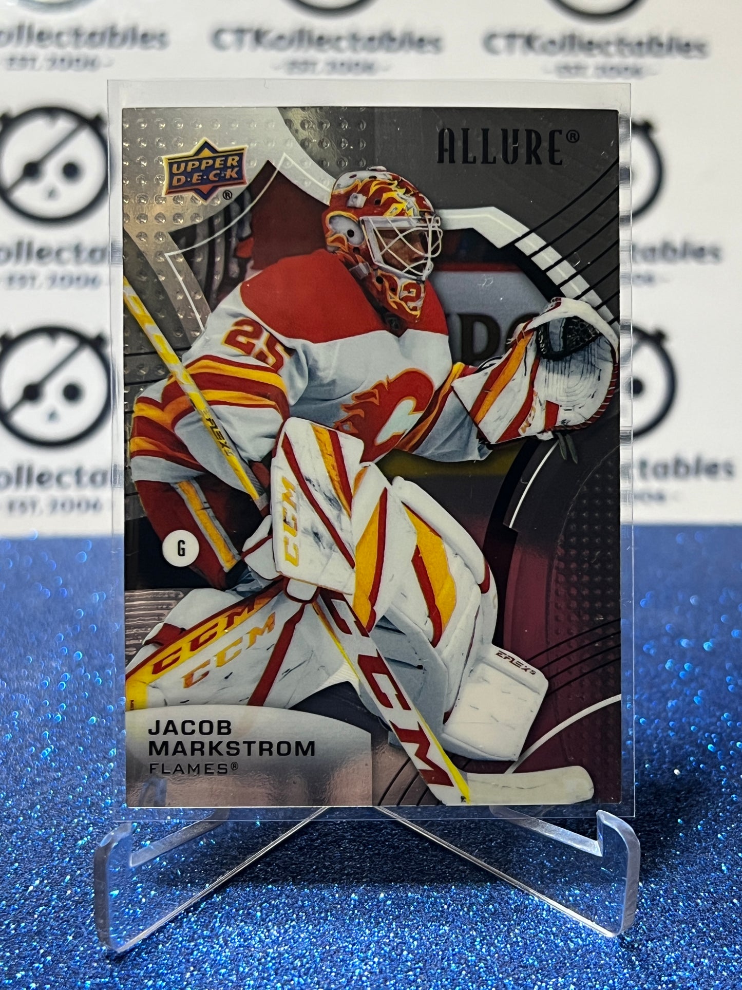 2021-22 UPPER DECK ALLURE JACOB MARKSTROM # 12 CALGARY FLAMES NHL HOCKEY CARD