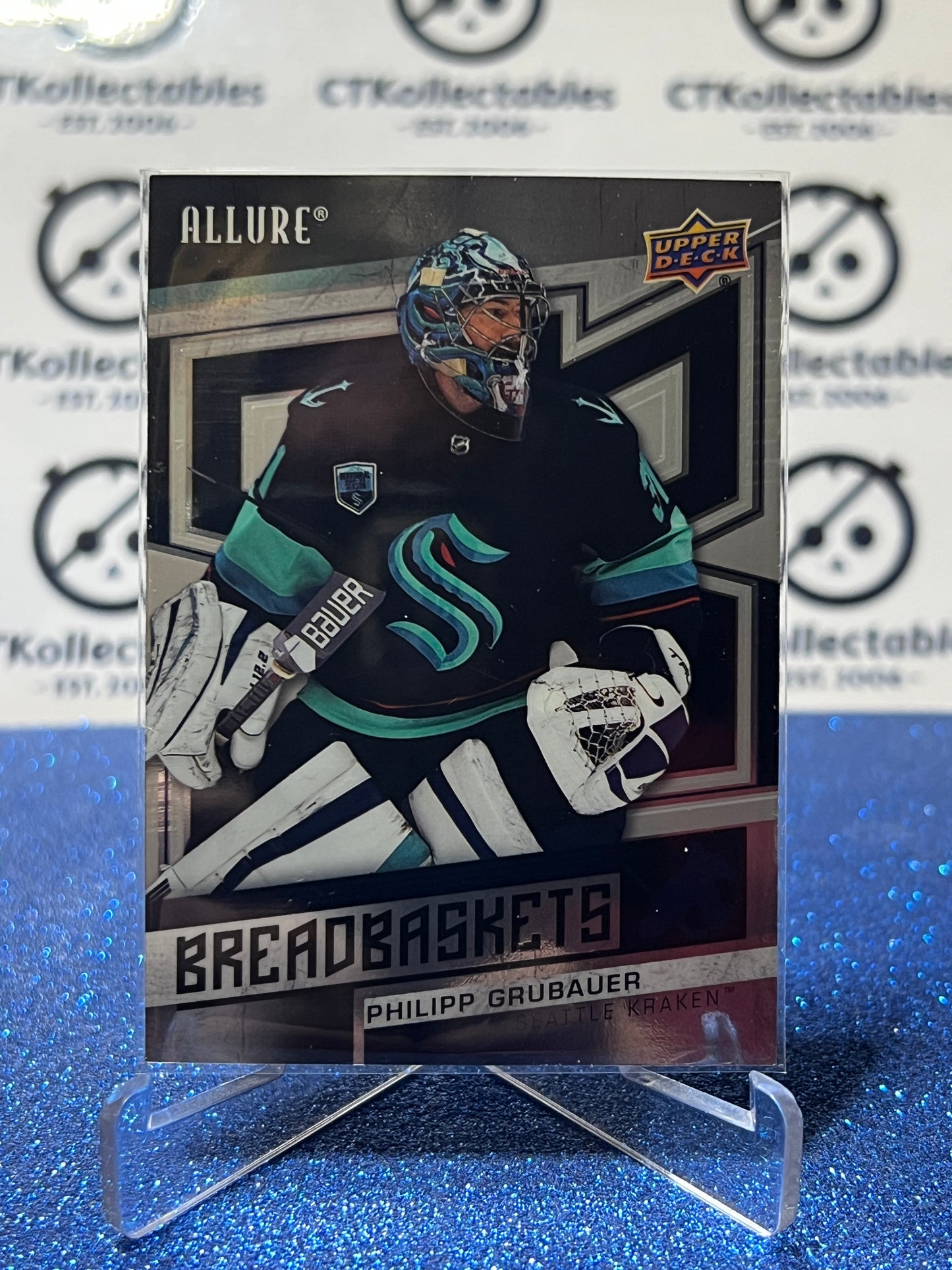 2021-22 UPPER DECK ALLURE PHILIPP GRUBAUER  # BB-15 BREADBASKETS SEATTLE KRAKEN HOCKEY CARD