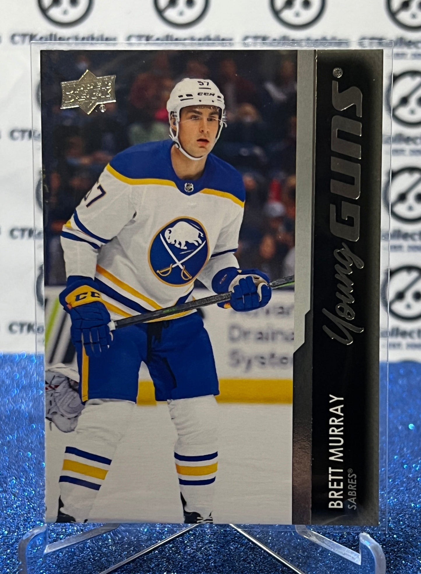 2021-22 UPPER DECK BRETT MURRAY # 455 YOUNG GUNS ROOKIE BUFFALO SABRES HOCKEY CARD