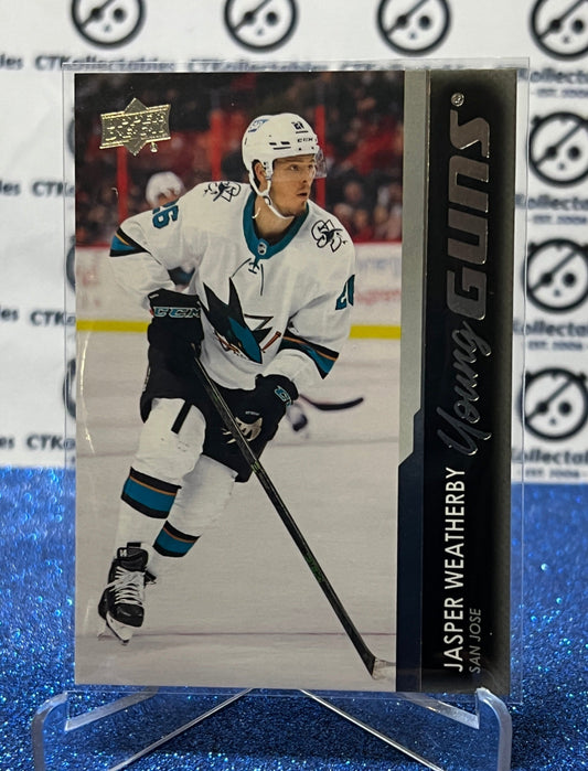 2021-22 UPPER DECK JASPER WEATHERBY # C238 UD CANVAS YOUNG GUNS ROOKIE SAN JOSE SHARKS HOCKEY CARD (Copy)