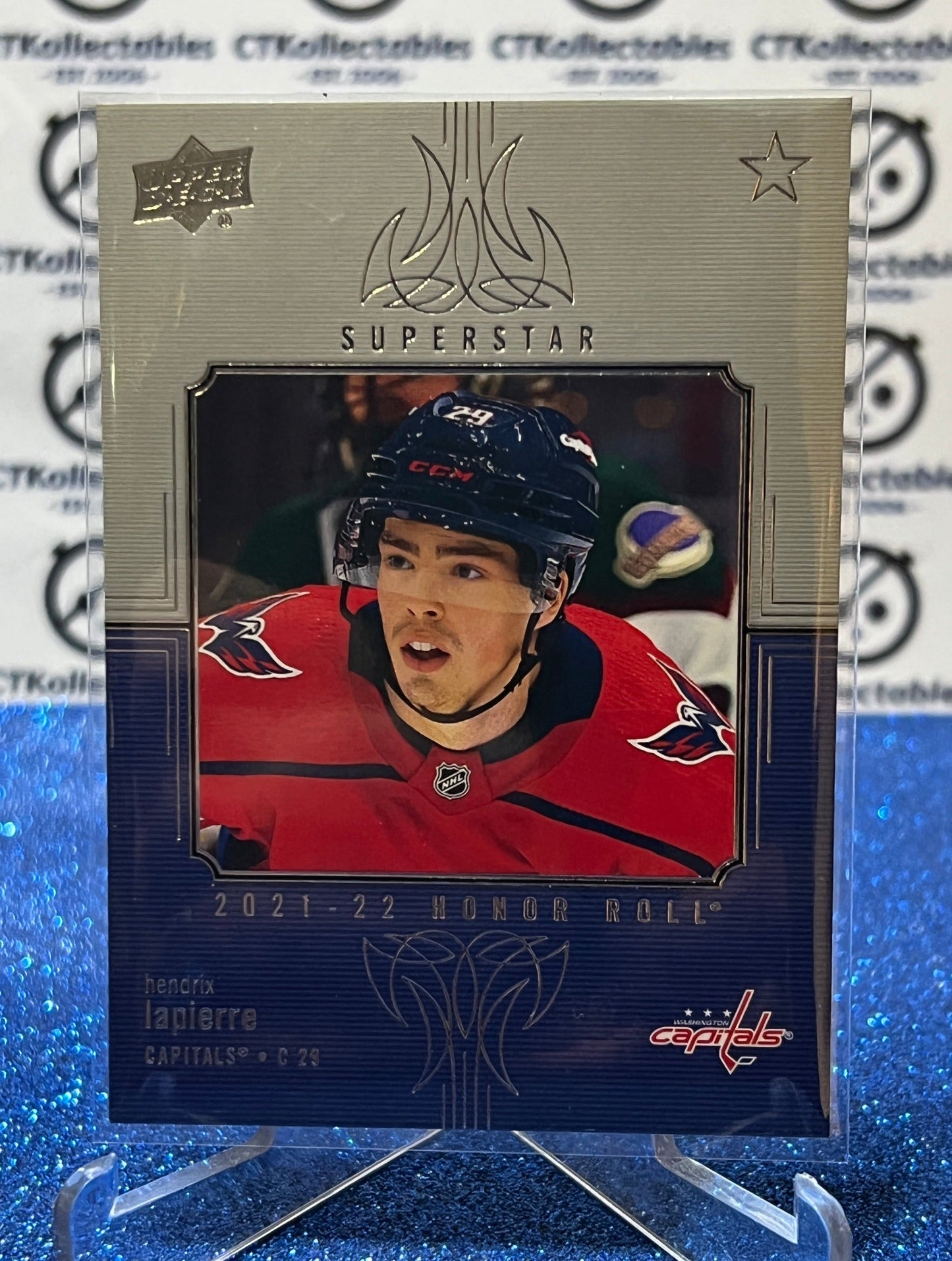 2021-22 UPPER DECK HENDRIX LAPIERRE # HR-63 HONOR ROLL WASHINGTON CAPITALS HOCKEY CARD