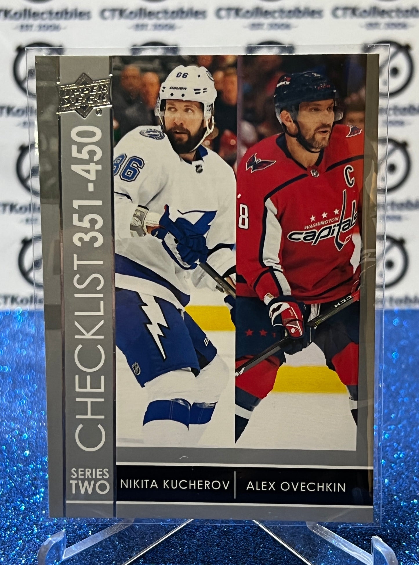 2021-22 UPPER DECK KUCHEROV / OVECHKIN # P-450 CHECKLIST HOCKEY CARD