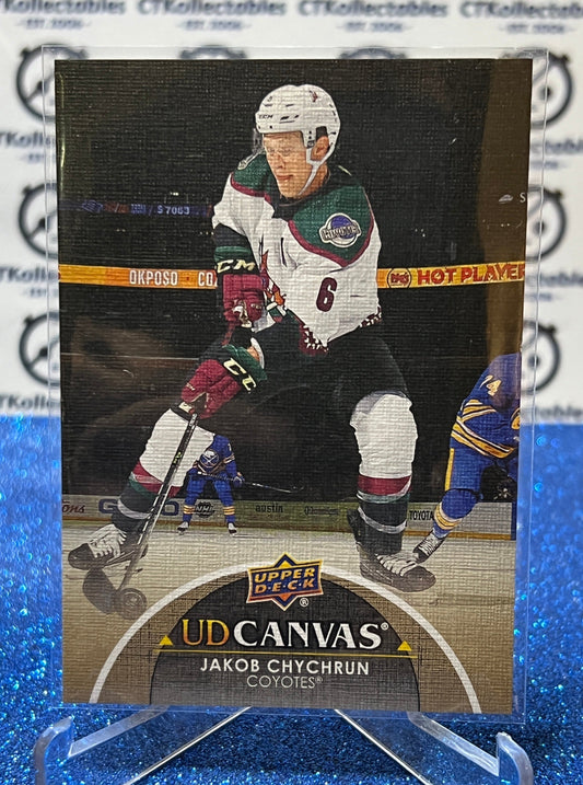 2021-22 UPPER DECK JAKOB CHYCHRUN  # C125 UD CANVAS ARIZONA COYOTES NHL HOCKEY CARD