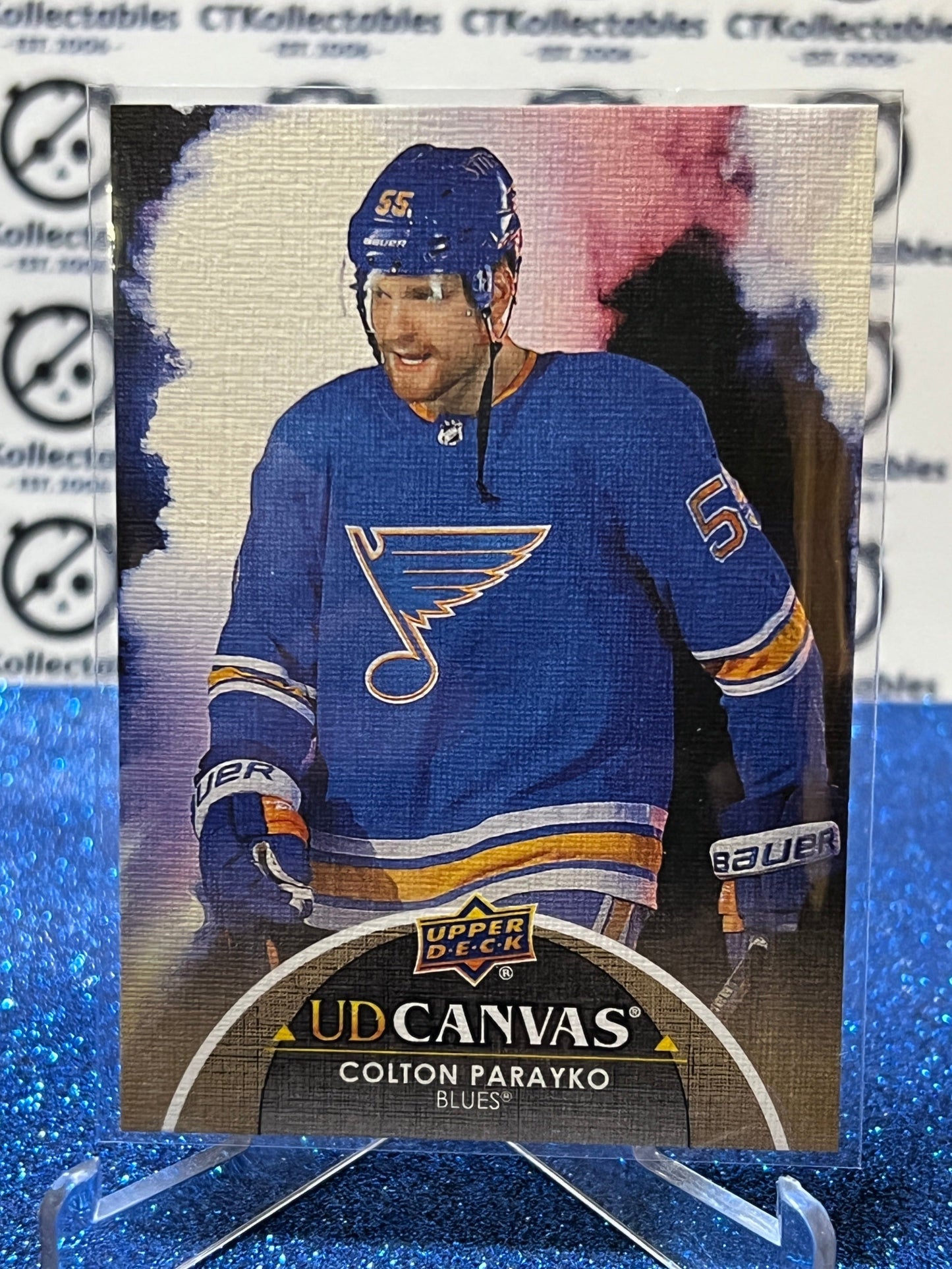 2021-22 UPPER DECK COLTON PARAYKO  # C191 UD CANVAS ST. LOUIS BLUES NHL HOCKEY CARD