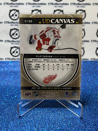 2021-22 UPPER DECK FILIP ZADINA  # C150 UD CANVAS DETROIT RED WINGS NHL HOCKEY CARD