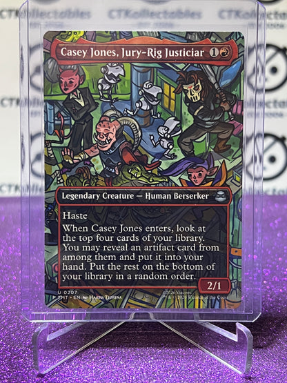 2026 MAGIC THE GATHERING TEENAGE MUTANT NINJA TURTLES CASEY JONES,JURY-RIG JUSTICIAR # U 0207 NON-FOIL CREATURE CARD