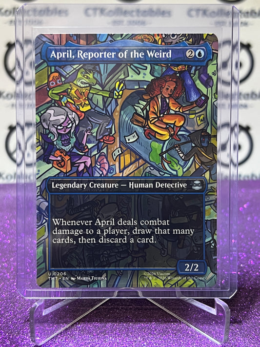 2026 MAGIC THE GATHERING TEENAGE MUTANT NINJA TURTLES APRIL, REPORTER OF THE WEIRD # U 0206 NON-FOIL CREATURE CARD