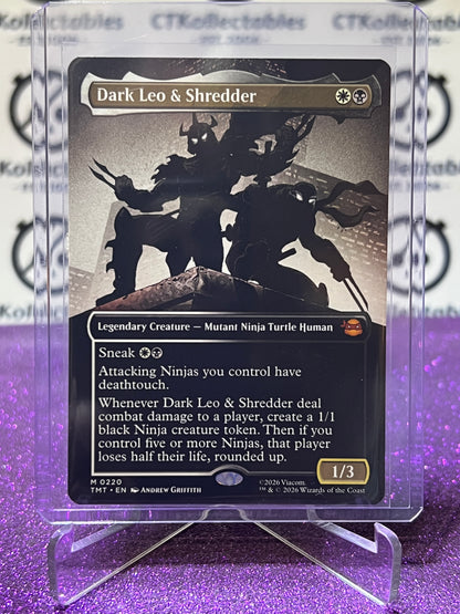 2026 MAGIC THE GATHERING TEENAGE MUTANT NINJA TURTLES DARK LEO & SHREDDER # M 0220 NON-FOIL CREATURE MYSTIC CARD