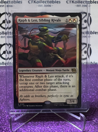 2026 MAGIC THE GATHERING TEENAGE MUTANT NINJA TURTLES RAPH & LEO, SIBLING RIVALS # R 0166 NON-FOIL CREATURE  CARD