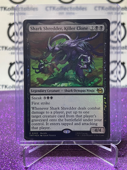 2026 MAGIC THE GATHERING TEENAGE MUTANT NINJA TURTLES SHARK SHREDDER, KILLER CLONE # P 0302 PROMO FOIL CREATURE CARD