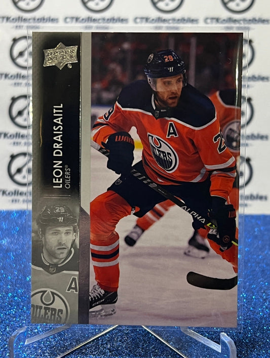 2021-22 UPPER DECK MVP WATCH LEON DRAISAITL # 11  GOLD DIE CUT EDMONTON OILERS HOCKEY CARD