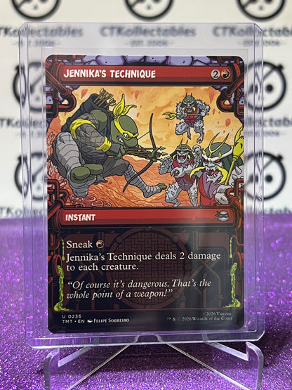2026 MAGIC THE GATHERING TEENAGE MUTANT NINJA TURTLES JENNIKA'S TECHNIQUE # U 0236 NON - FOIL INSTANT  CARD