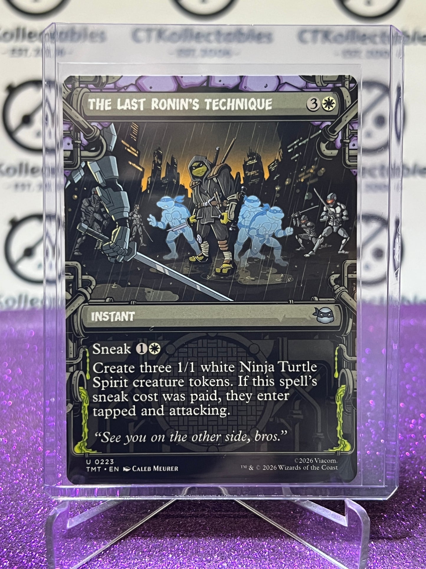 2026 MAGIC THE GATHERING TEENAGE MUTANT NINJA TURTLES THE LAST RONIN'S TECHNIQUE # U 0223 NON - FOIL INSTANT  CARD