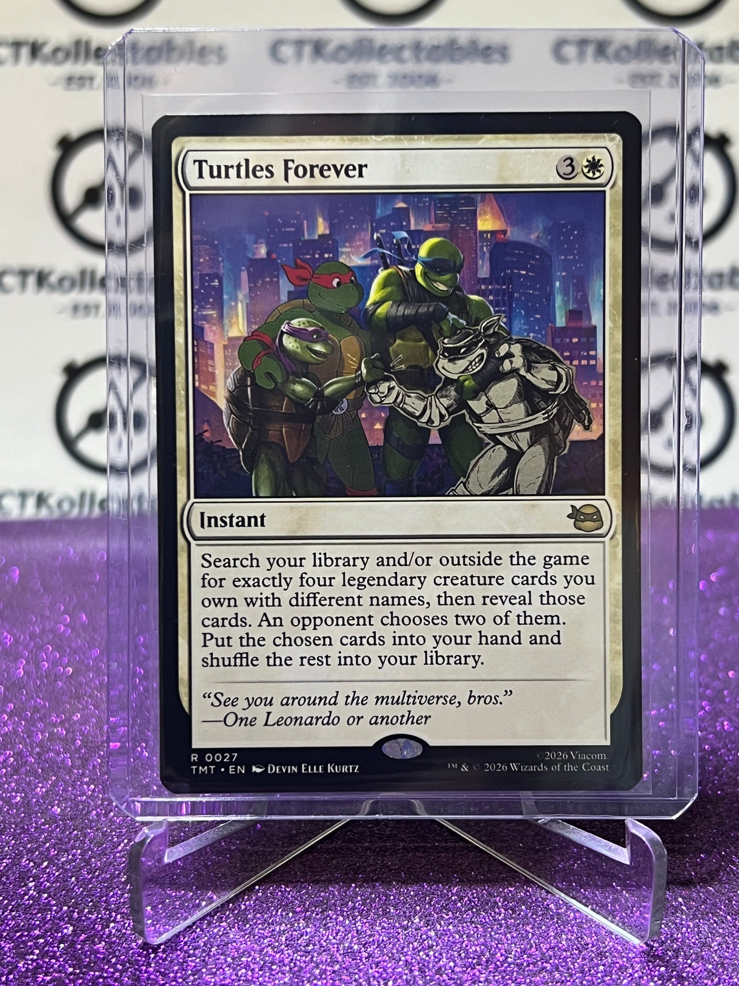 2026 MAGIC THE GATHERING TEENAGE MUTANT NINJA TURTLES TURTLES FOREVER # R 0027 NON-FOIL INSTANT CARD