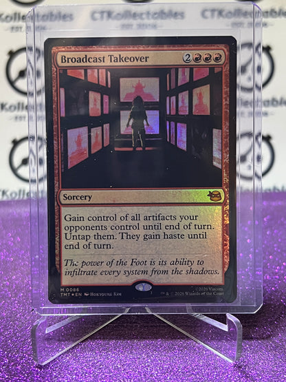 2026 MAGIC THE GATHERING TEENAGE MUTANT NINJA TURTLES BROADCAST TAKEOVER # M 0086 FOIL SORCERY MYSTIC CARD