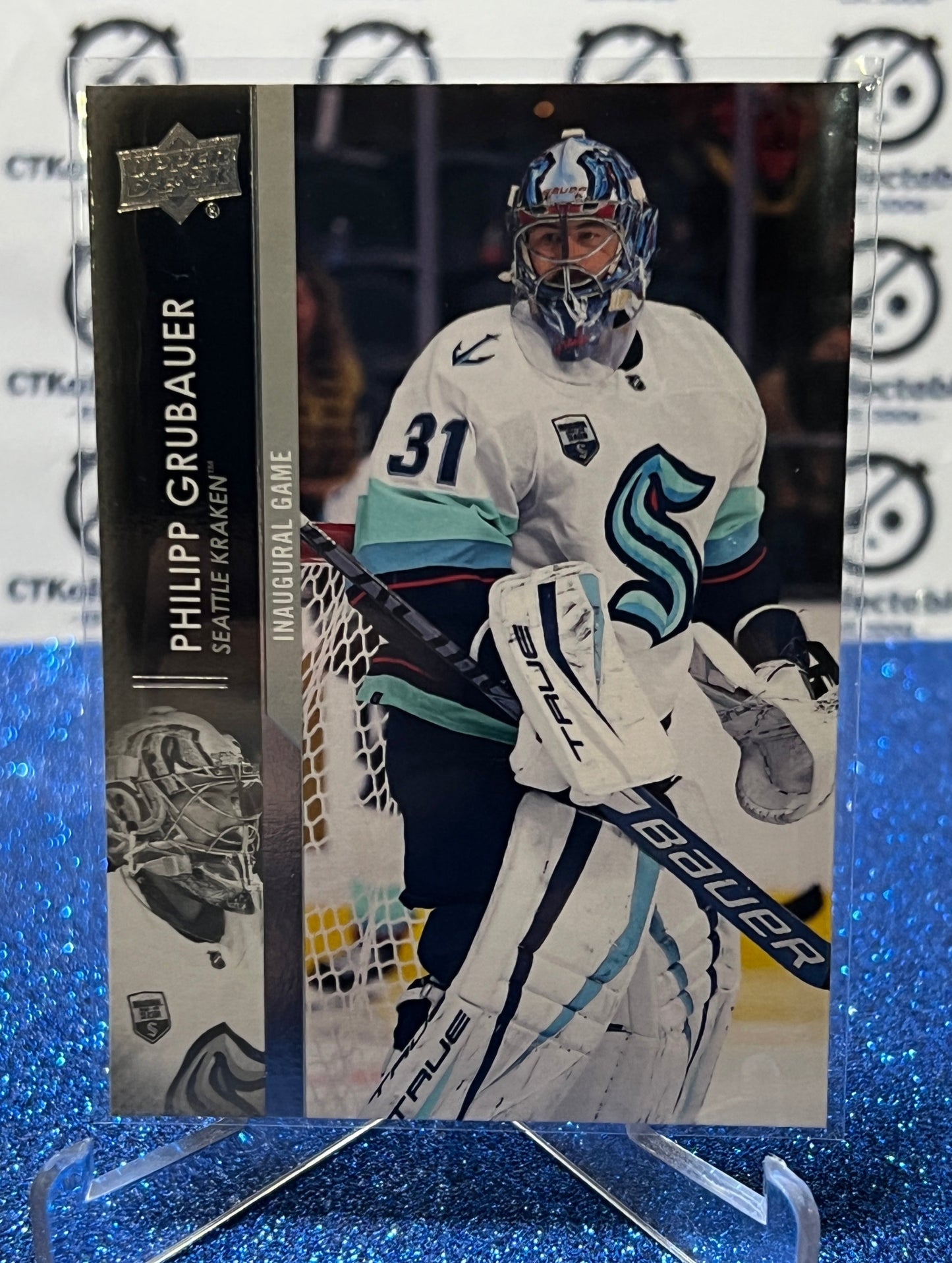 2021-22 UPPER DECK PHILIPP GRUBAUER # 695  SEATTLE KRAKEN HOCKEY CARD