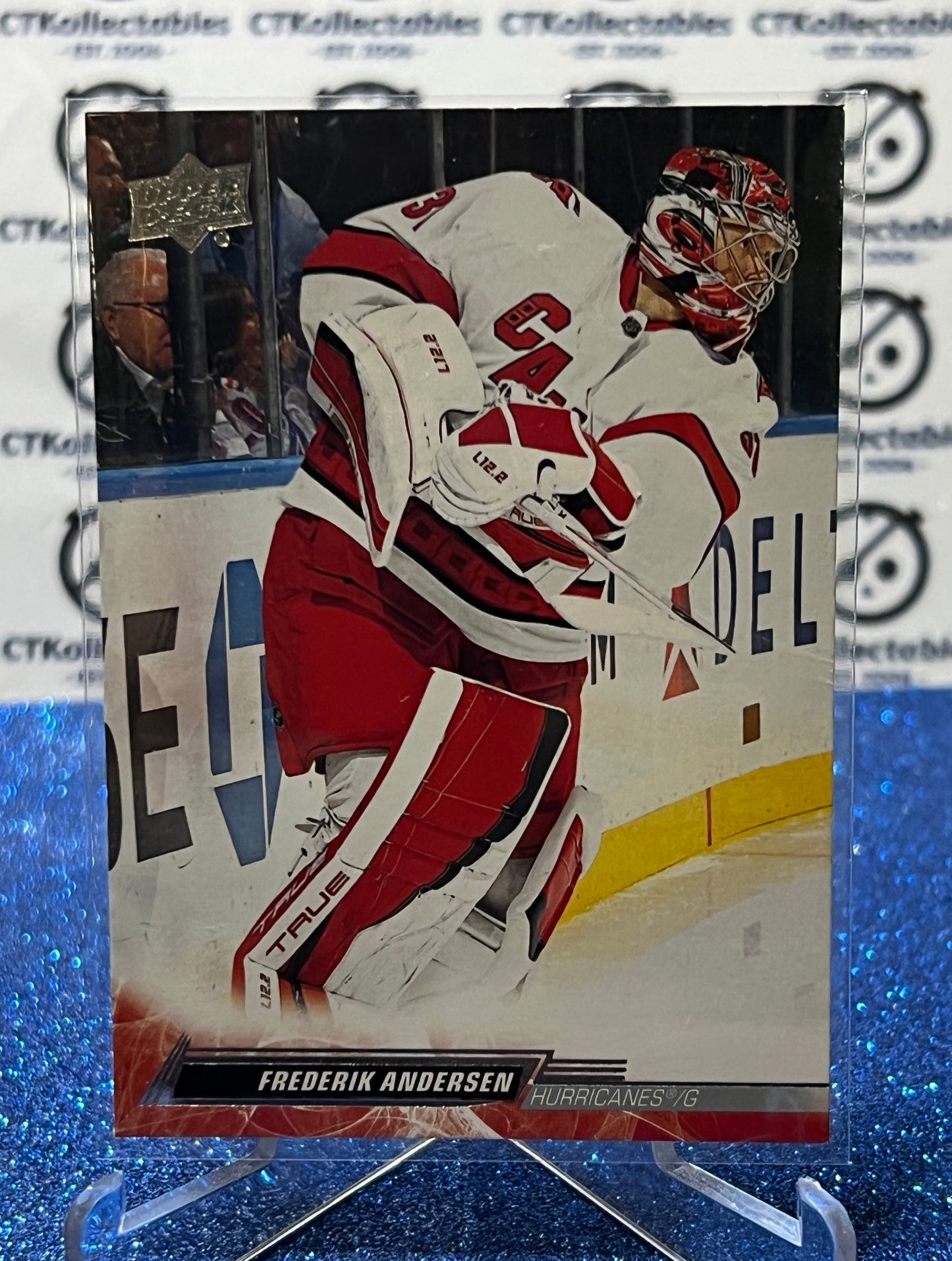 2022-23 UPPER DECK FREDERIK ANDERSEN # 32 CAROLINA HURRICANES HOCKEY CARD