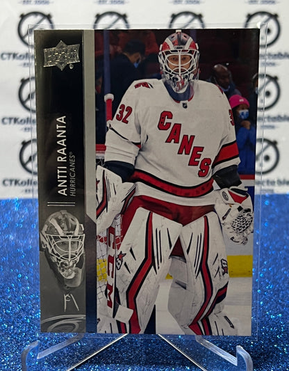 2021-22 UPPER DECK ANTTI RAANTA # 536 CAROLINA HURRICANES HOCKEY CARD