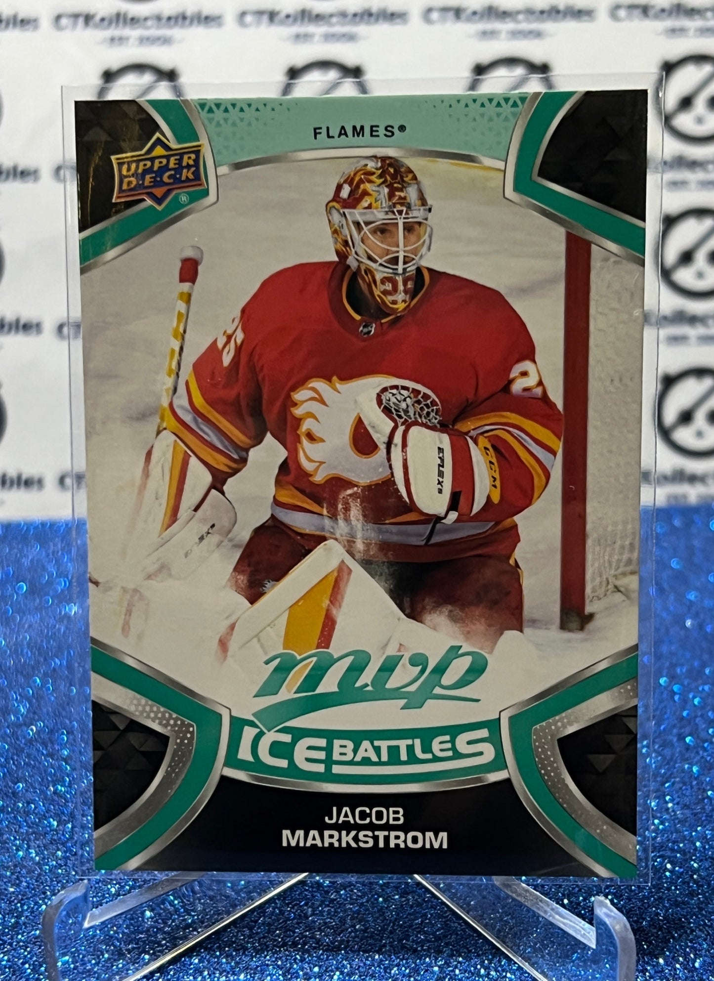 2021-22 UPPER DECK MVP JACOB MARKSTROM # 156 ICE BATTLES CALGARY FLAMES HOCKEY CARD